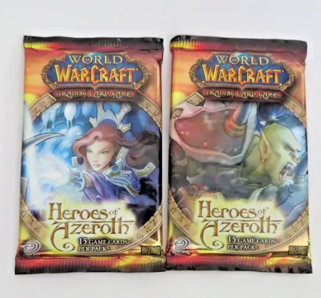 TCG World Of Warcraft Heroes Of Azeroth 1x Booster Pack -New
