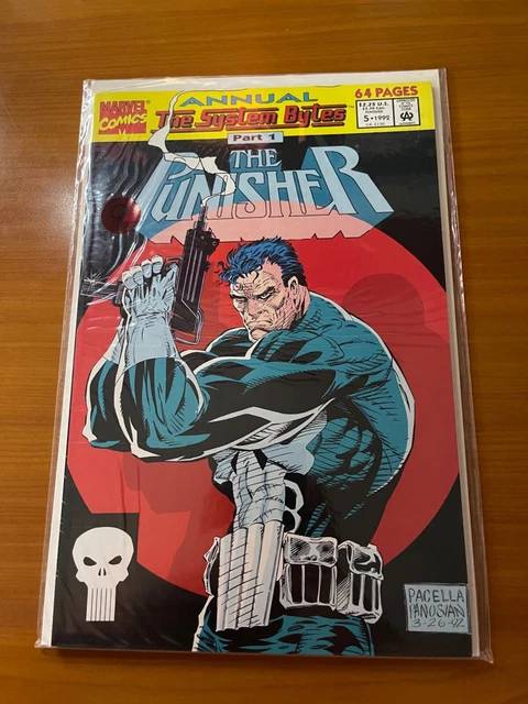 Marvel 1992 The Punisher Annual The System Bytes Part 1 #5 First Printing