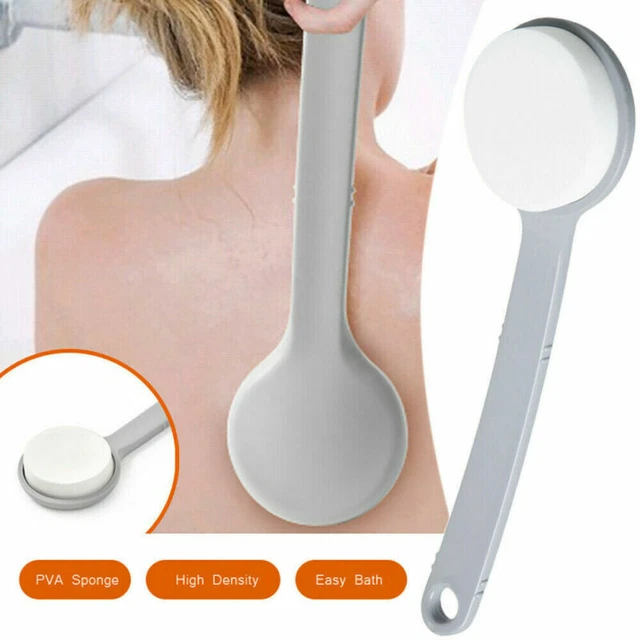 Body Brush Shower Scrubber Lotion Applicator Sponge Bath Back Brush Long Handle