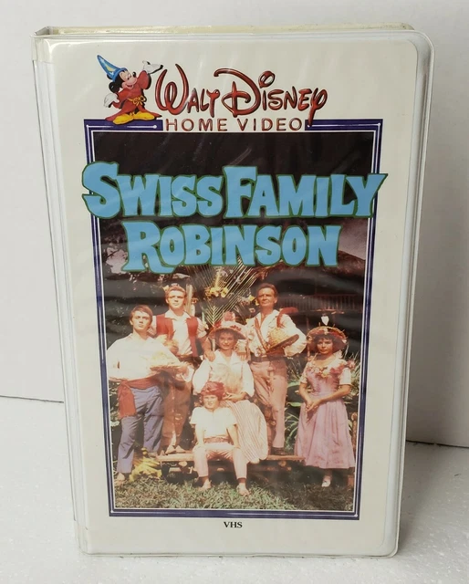 WALT DISNEY HOME Video Swiss Family Robinson VHS VCR Tape Clamshell ...