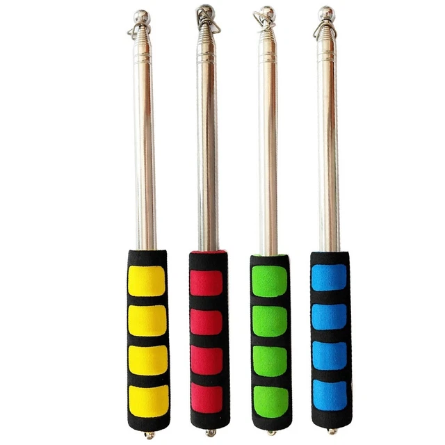 Asta Telescopica Per Bandiere In Acciaio Inox - Allungabile Fino A 2 M | Per Guide, Insegnanti, Eventi - Foto 1