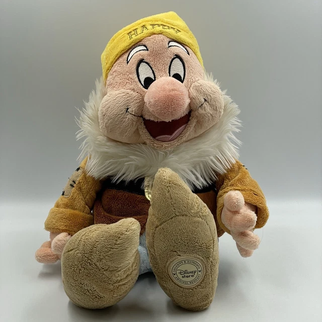 SNOW WHITE & The Seven Dwarfs ‘Happy’ • 14” Plush Soft Toy • Disney ...