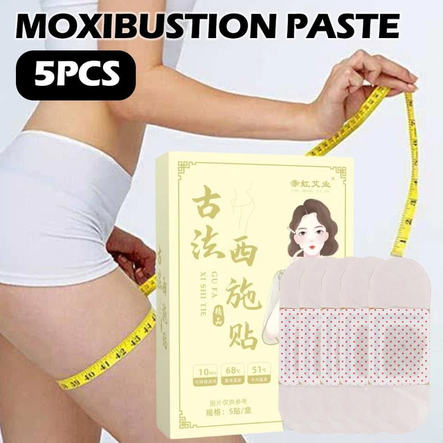 5 piezas Método Antiguo Compresión Caliente Cintura Cálida Abdomen Postura Ligera Moxibustión