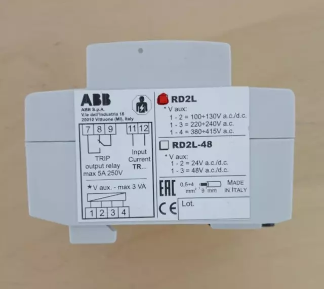 ABB RD2L 2CSJ201001R0202 Differential relay new 3