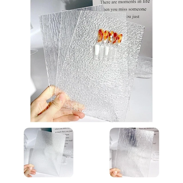 Tablero de arte en uñas brillo hágalo usted mismo exhibición de arte aurora accesorios transparentes tabla mini