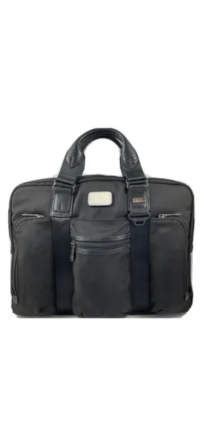 Tumi Alpha Bravo McNair Slim Briefcase Laptop Bag Nylon Black Reg $345