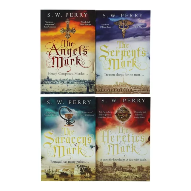 The Jackdaw Mysteries Series 4 Books Collection by S. W. Perry - Fiction - PB 2