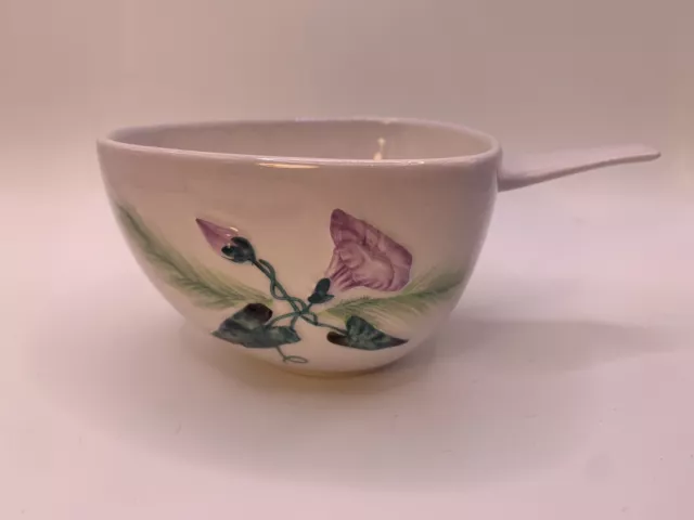 Carlton Ware Convolvulus Morning Glory Handled Bowl with Saucer in Lilac 2