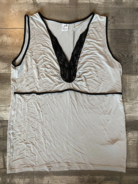 Top/débardeur Orange Jacqueline Riu Taille 44 - Imprimé Carreaux Viscose - Occasion Très Bon état