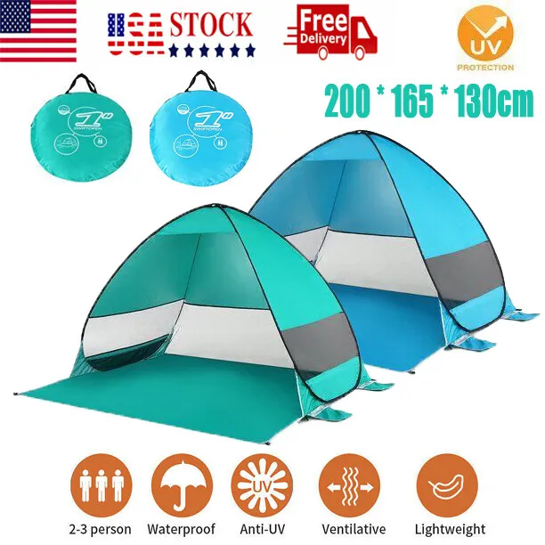 Pop Up Beach Tent Portable Sun Shade Shelter Outdoor Camping Fishing Canopy Big