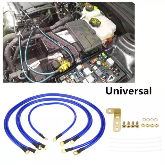 Universal Engine Earth Cable System Ground Wire Kit for Optimal Grounding -