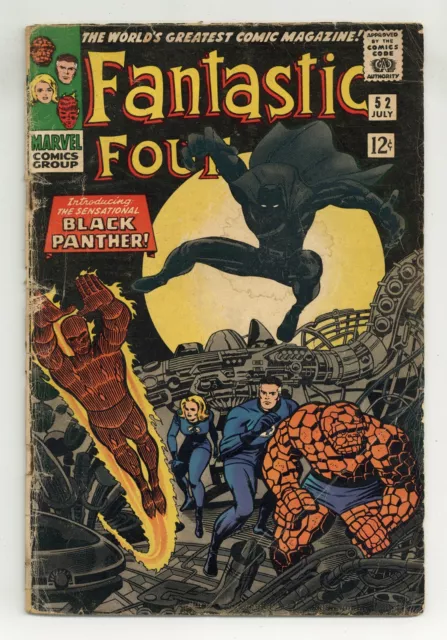 Fantastic Four #52 FR/GD 1.5 1966 1st app. Black Panther
