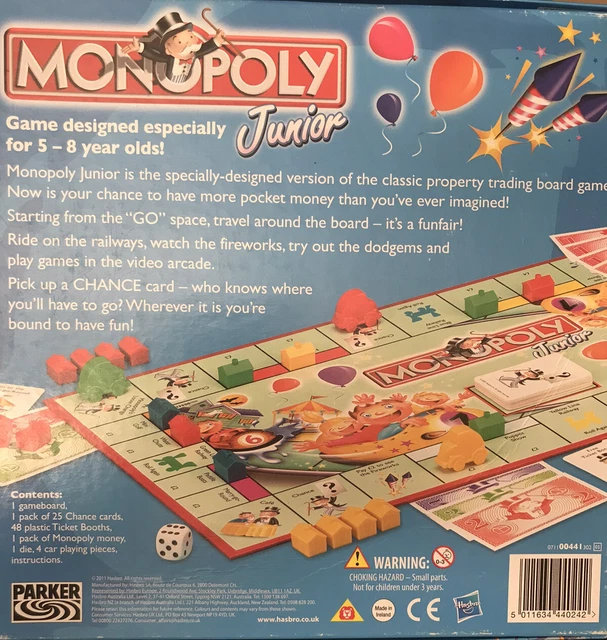 monopoly junior the roller coaster money game rules uk