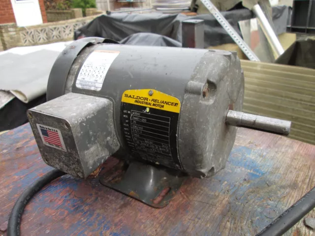 Baldor Reliance Industrial 3 Phase Three Phase Electric Motor, used.