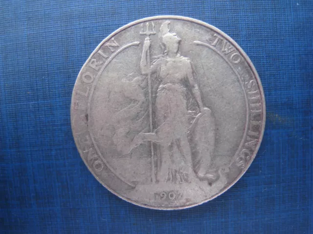 Edward VII Florin/Two Shillings 1907.