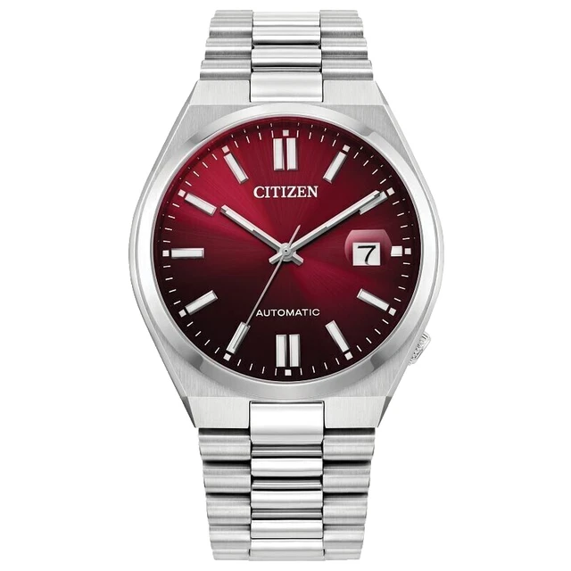 MONTRE POUR HOMME Citizen Tsuyosa NJ0150-56W automatique cadran rouge ...