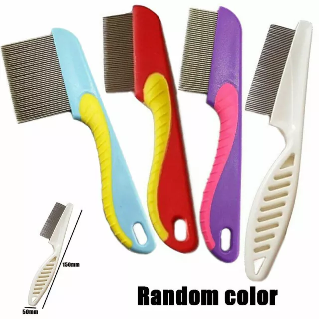 Stainless Steel Hair Lice Comb Brush Remove Lice Ticks Kids Nit Peine De Piojos