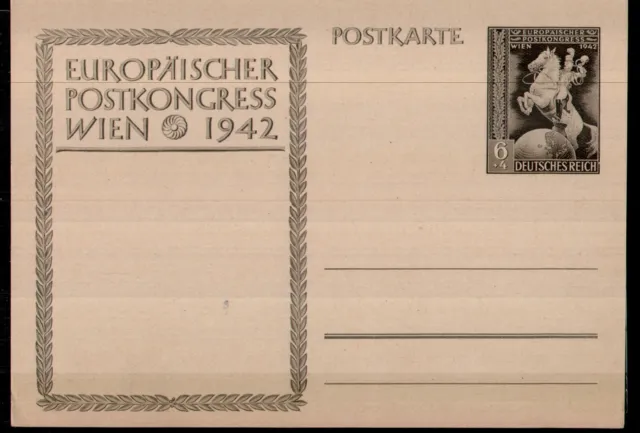 AK Postkarte, Europäischer Postkongress Wien 1942, Normalformat