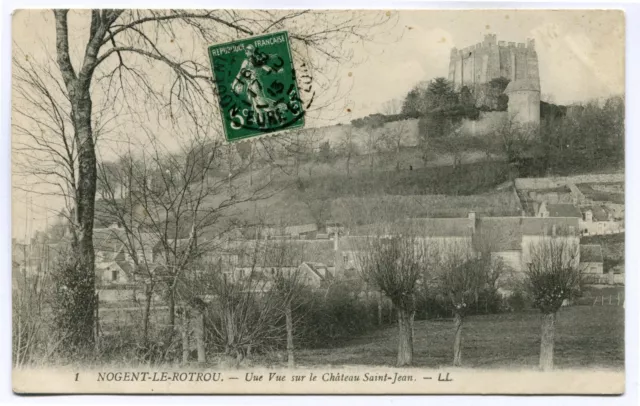 CPA - Carte Postale - France - Nogent le Rotrou - Une Vue sur le Château