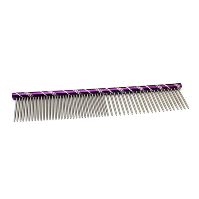 Pettine per cani viola in metallo per capelli infeltriti pettine trimmer