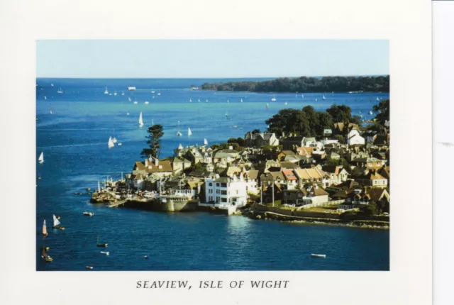 Postcard Aerial View Of, Seaview, Isle Of Wight. Bembridge Rnli Lifeboat Station