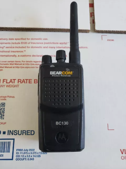 MOTOROLA  BEARCOM BC130 VHF (AAH54KDJ8AA2A) PORTABLE RADIO No power supply