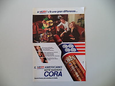 advertising Pubblicità 1972 AMARO CORA 