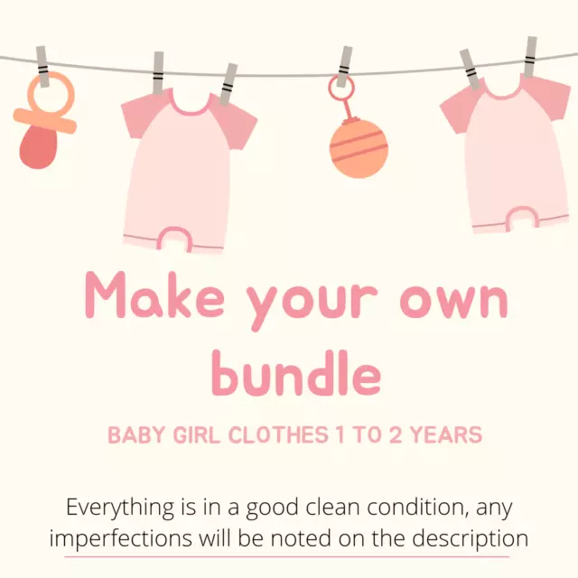 Abbigliamento bambino, bambina da 1 a 2 anni, fai il tuo pacchetto