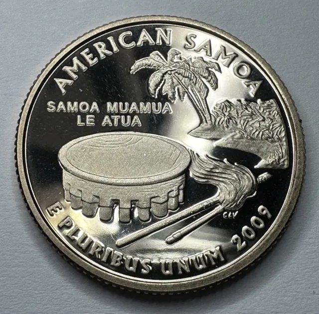 2009-S American Samoa Territory PROOF Quarter from US Mint Proof Set