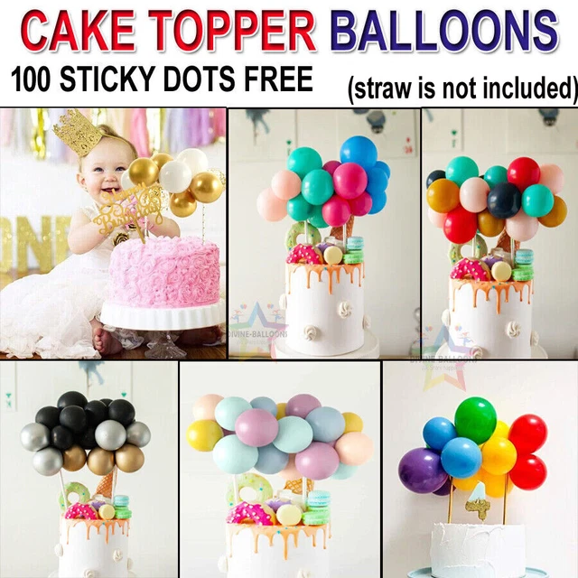 BalCONFETTI Balloon Cake Topper GARLAND Birthday PARTY Decoration Pastel Rainbow