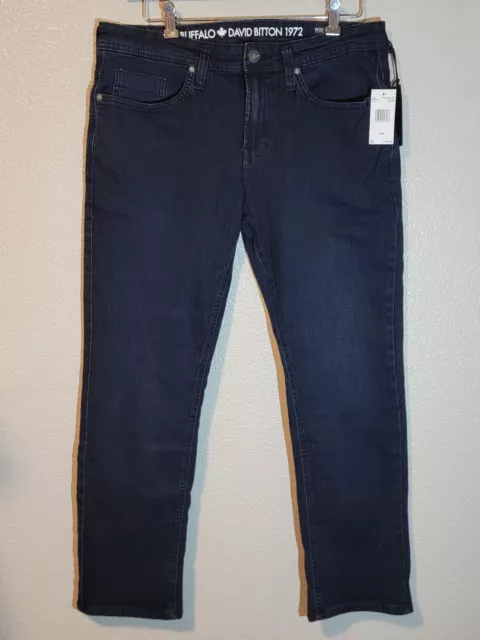 david bitton buffalo jeans mens size 32x30 evan x slim straight stretch denim