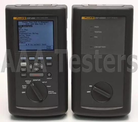 Fluke Networks DSP-2000 Cat5 Lan Câble Analyseur Testeur Certifier DSP2000 Sr 2