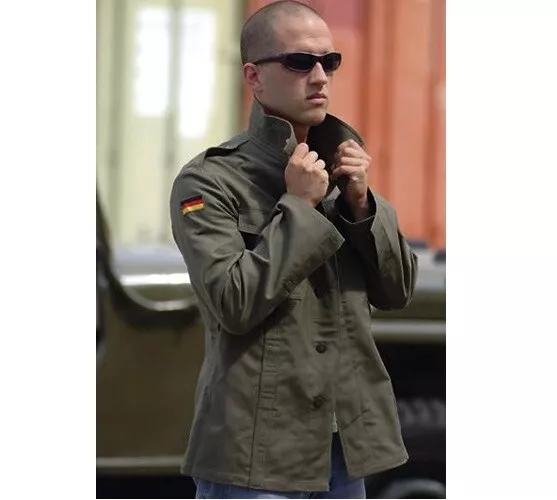 GERMAN ARMY FIELD moleskin shirt jacket fieldshirt olive khaki military old type 30.82 PicClick UK