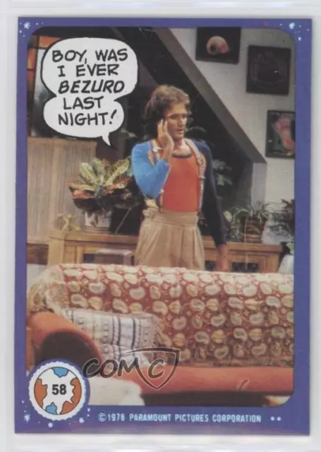 1978 Topps Mork & Mindy Boy Was I Ever Bezurd Last Night! #58 0jk3