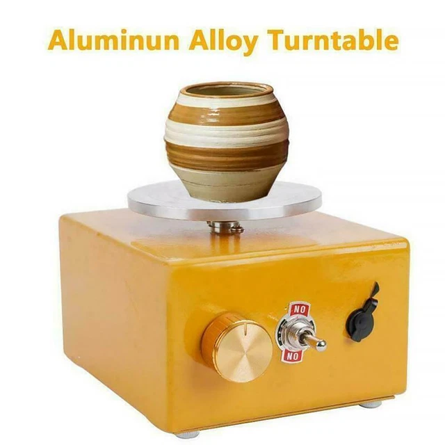 Mini máquina eléctrica de ruedas de cerámica para trabajo de cerámica arcilla arte artesanal moldeo