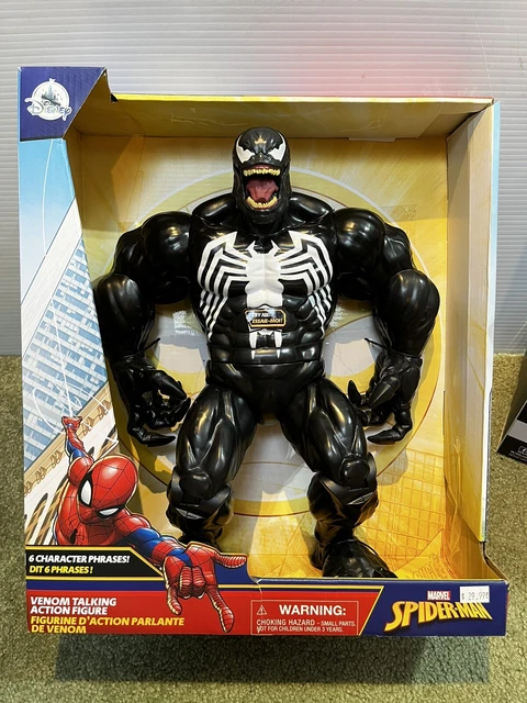Big Marvel Venom Talking Action Figure Spider-Man Disney Store Exclusive 15” Box
