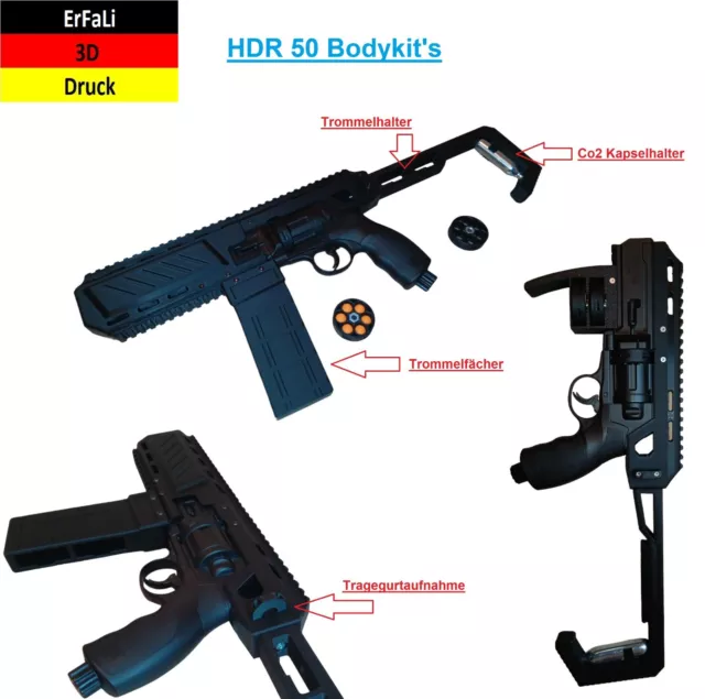 Bodykit für den UMAREX T4E HDR50 Homedefence & Paintball Revolver