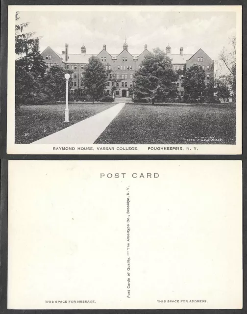 Old Postcard - Poughkeepsie, New York - Vassar College - Raymond House