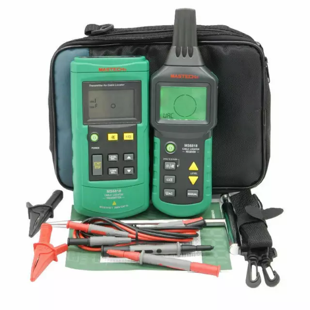 MS6818 portable cable tracker metal pipe locator detector tester line tracker