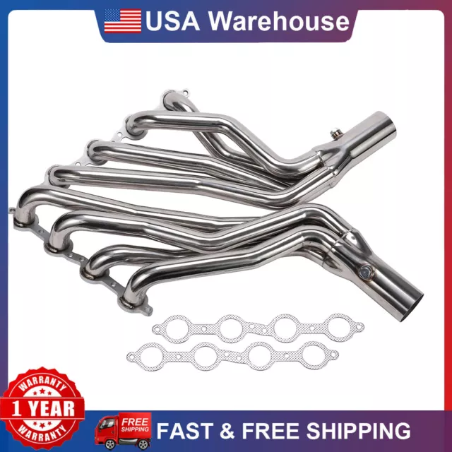 LS Conversion Swap Long Tube Headers For Chevy Camaro C10 Camino LS1 LS2 LS6 LS7