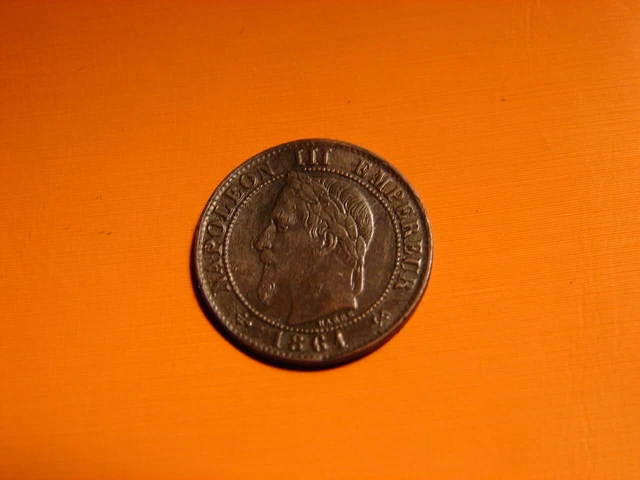 France . 1 Centime Napoleon Iii. 1861.K. Bordeaux.