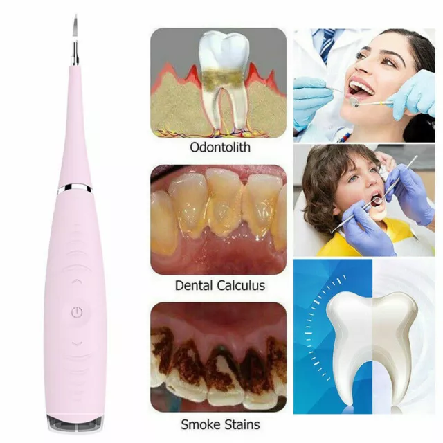 Raspador Dental Sonico Electrico Limpiador De Calculo Elimina Manchas y Sarro 2