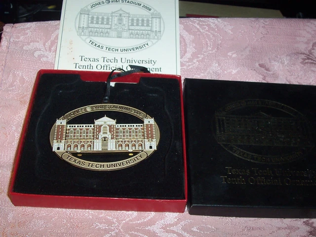 Texas Tech Jones At&T Stadium 2006 Official Xmas Ornament!