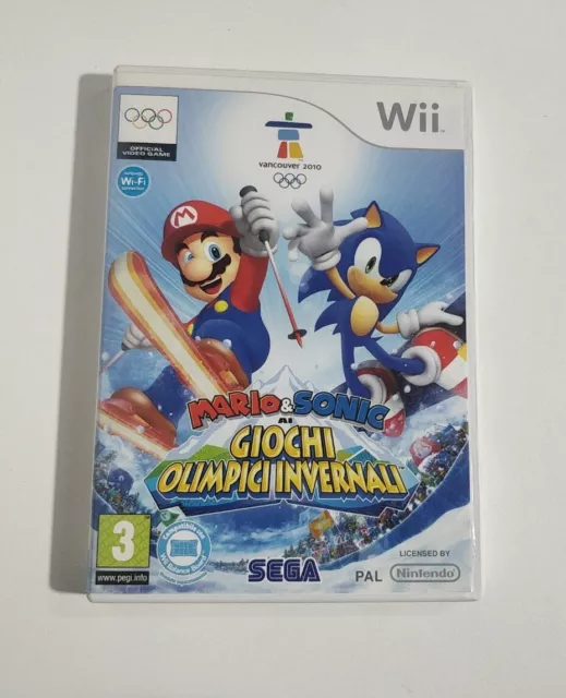 Nintendo Wii Wii U Mario & Sonic Ai Giochi Olimpici Invernali Completo Italiano