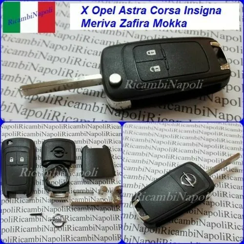 1 Chiave Cover Telecomando Guscio 2 TASTI OPEL ASTRA CORSA INSIGNA MERIVA ZAFIRA