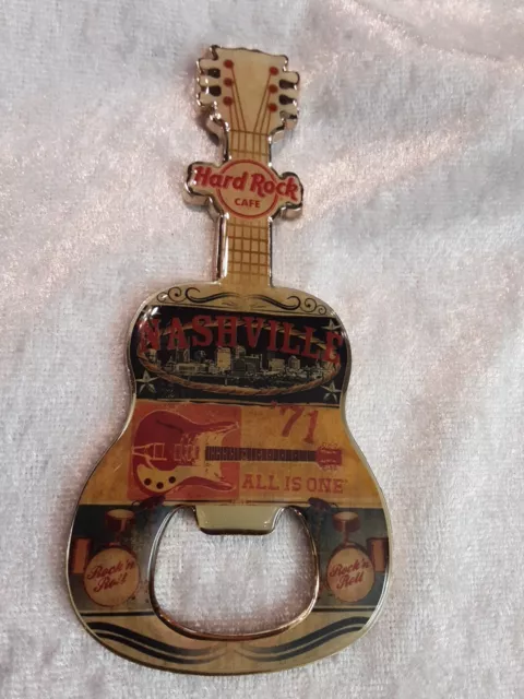 Hard Rock Cafe Bottle Opener Magnet Nashville V13