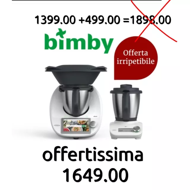 BIMBY TM6 + Bimby Friend nuovi e in garanzia EUR 1.649,00 - PicClick IT