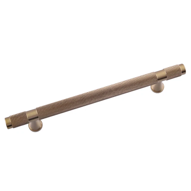Gold Brass Knurled T Bar Kitchen Cupboard Cabinet Drawer Door Handle Part