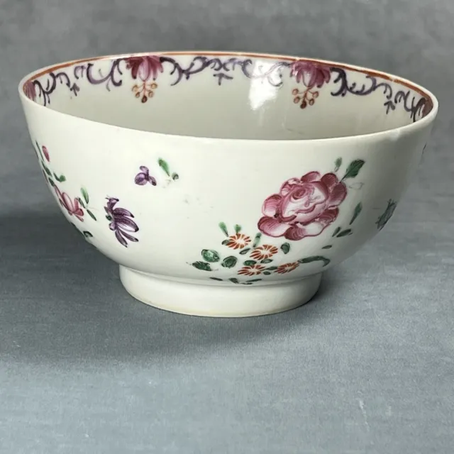 Superb Antique Mid 18th Century Qianlong Chinese Famille Rose Bowl A/F 3