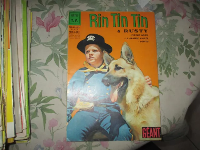 RINTINTIN ET RUSTY  n° 112 BD EO VEDETTES TV ED SAGE 1969 TBE